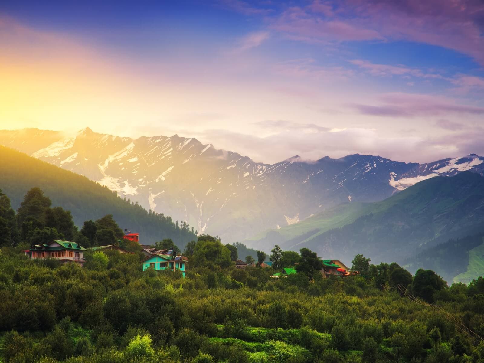 Manali valley, part of North India Himachal hill circuit tour packages